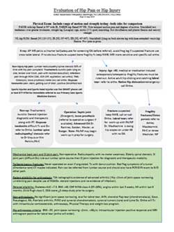 Evaluation of Hip Pain or Hip Injury