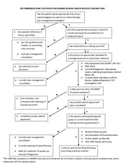 rec for opioid prescribing in non cancer